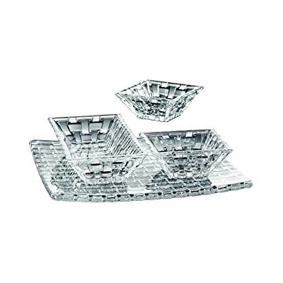 Nachtmann Spiegelau & , 4-delige serveerset, 1 x plaat inclusief 3 x dipschaaltjes, kristalglas, Bossa Nova, 0097633-0 Nachtmann Spiegelau & , 4-delige serveerset, 1 x plaat inclusief 3 x dipschaaltjes, kristalglas, Bossa Nova, 0097633-0