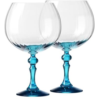 Krosno Bubble Celebration Moments Gin Glazen 660 ml met turquoise voet, set van 2 voor Gin Tonic, Aperol Spritz en Cocktails Loodvrij Vaatwasmachinebestendig Bubble Celebration Moments Krosno Bubble Celebration Moments Gin Glazen 660 ml met turquoise voet, set van 2 voor Gin Tonic, Aperol Spritz en Cocktails Loodvrij Vaatwasmachinebestendig Bubble Celebration Moments