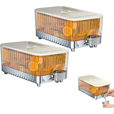 MAGIC SELECT 2 x drankdispenser met kraan met een inhoud van 5,3 l. Waterkaraf voor koelkast met dispenser. Drankcontainer voor koelkast. Waterdispenser met kraan. MAGIC SELECT 2 x drankdispenser met kraan met een inhoud van 5,3 l. Waterkaraf voor koelkast met dispenser. Drankcontainer voor koelkast. Waterdispenser met kraan.