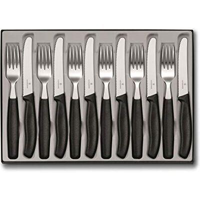 Victorinox , 6.7833.12, Swiss Classic, tafeltapijt, extra scherpe rand, met spiraalsluiting, robuuste kunststof handgreep, zwart, gemaakt in Zwitserland, vaatwasmachinebestendig Victorinox , 6.7833.12, Swiss Classic, tafeltapijt, extra scherpe rand, met spiraalsluiting, robuuste kunststof handgreep, zwart, gemaakt in Zwitserland, vaatwasmachinebestendig