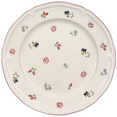 Villeroy & Boch Petite Fleur Plat bord, 26 cm, premium porselein, wit/kleurrijk Villeroy & Boch Petite Fleur Plat bord, 26 cm, premium porselein, wit/kleurrijk
