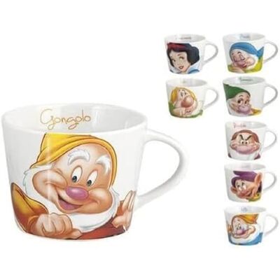 Home Disney koffiemok van keramiek, origineel, Sneeuwwitje en de 7 dwergen, verschillende modellen, 1 stuk Home Disney koffiemok van keramiek, origineel, Sneeuwwitje en de 7 dwergen, verschillende modellen, 1 stuk