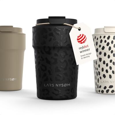 LARS NYSØM Thermosbeker voor koffie, 380 ml, reisbeker, thermosbeker voor Thermo Coffee Mug to go 4 uur warm en 8 uur koud thermobeker voor koffie op reis thermobeker van roestvrij staal LARS NYSØM Thermosbeker voor koffie, 380 ml, reisbeker, thermosbeker voor Thermo Coffee Mug to go 4 uur warm en 8 uur koud thermobeker voor koffie op reis thermobeker van roestvrij staal