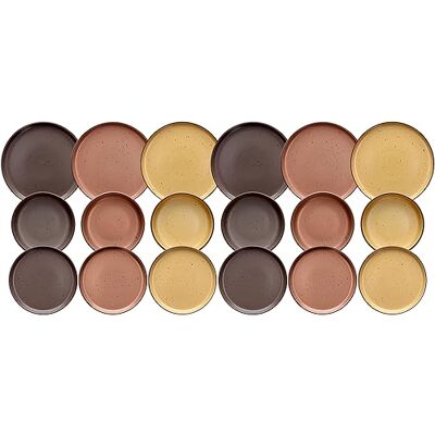 Tognana Brugge Bordenset voor 6 personen, 18-delig, Stoneware, meerkleurig Tognana Brugge Bordenset voor 6 personen, 18-delig, Stoneware, meerkleurig