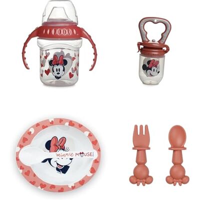 Thermobaby MINNIE Lunchpakket voor de 1e leeftijd – 1 knabbelmachine + 1 kom met lepel + 1 beker met handvat + 2 bestekset Thermobaby MINNIE Lunchpakket voor de 1e leeftijd – 1 knabbelmachine + 1 kom met lepel + 1 beker met handvat + 2 bestekset