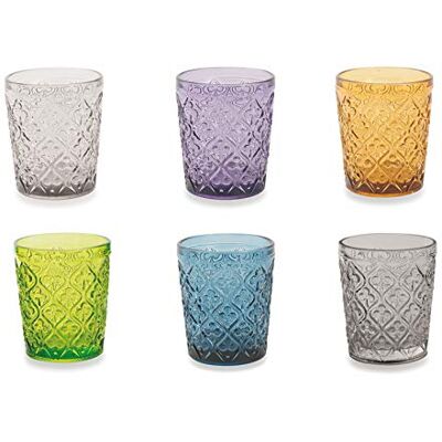 Tivoli 5905223 Marrakesh set 6 glazen meerkleurig, glas, gesorteerd Tivoli 5905223 Marrakesh set 6 glazen meerkleurig, glas, gesorteerd