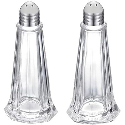 Westmark 65262270 New York universele strooier van glas en roestvrij staal, zilver/transparant, 40 ml, 2 stuks Westmark 65262270 New York universele strooier van glas en roestvrij staal, zilver/transparant, 40 ml, 2 stuks