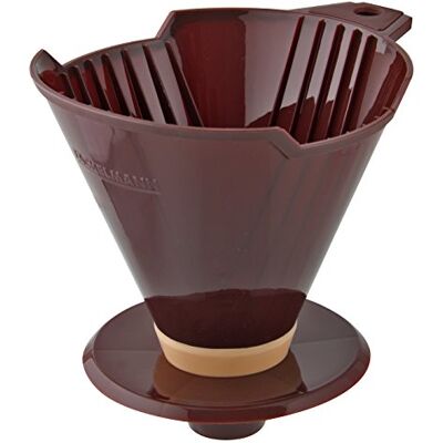 Fackelmann 42270 N°4 koffiefilterhouder, kunststof, bruin, 15 x 16 cm, ø 4-5,5 cm Fackelmann 42270 N°4 koffiefilterhouder, kunststof, bruin, 15 x 16 cm, ø 4-5,5 cm
