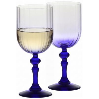 Krosno Wijnglazen, 2 stuks, 300 ml, kobaltblauwe voet, Bubble Collection Rode wijnglas, wit, rosé, cocktailglas, elegant glas, loodvrij kristal, vaatwasmachinebestendig, cadeau-idee Krosno Wijnglazen, 2 stuks, 300 ml, kobaltblauwe voet, Bubble Collection Rode wijnglas, wit, rosé, cocktailglas, elegant glas, loodvrij kristal, vaatwasmachinebestendig, cadeau-idee