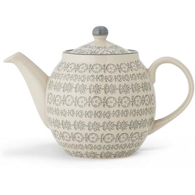 Bloomingville Karine 21100609 theepot van aardewerk, 14 x 16 cm, inhoud 1200 ml, vaatwasmachinebestendig Bloomingville Karine 21100609 theepot van aardewerk, 14 x 16 cm, inhoud 1200 ml, vaatwasmachinebestendig