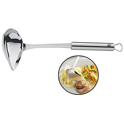 WMF Profi Plus Gietlepel 28 cm, Cromargan Roestvrij Staal Deels Gematteerd, Vaatwasmachinebestendig WMF Profi Plus Gietlepel 28 cm, Cromargan Roestvrij Staal Deels Gematteerd, Vaatwasmachinebestendig
