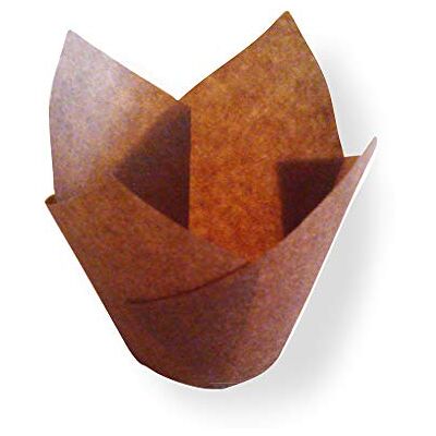 Garcia de Pou Muffinvormpjes tulp 15 x 15 x 4,5 cm, papier bruin, 15 x 30 x 15 cm Garcia de Pou Muffinvormpjes tulp 15 x 15 x 4,5 cm, papier bruin, 15 x 30 x 15 cm