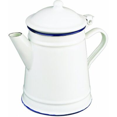 IBILI 903210 Conisch koffiezetapparaat, geëmailleerd staal, 1 l, wit IBILI 903210 Conisch koffiezetapparaat, geëmailleerd staal, 1 l, wit