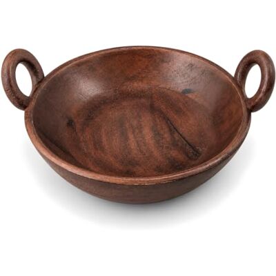 com-four ® Decoratieve beker van mango met handgrepen Ø 24,5 cm Ronde fruitmand met natuurlijke nerf brood en snacks zakleegschaal voor tafel en commode com-four ® Decoratieve beker van mango met handgrepen Ø 24,5 cm Ronde fruitmand met natuurlijke nerf brood en snacks zakleegschaal voor tafel en commode