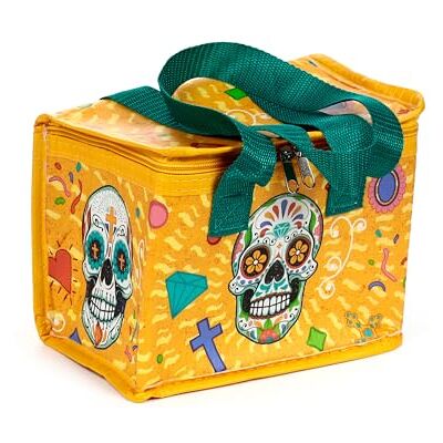 Puckator RPET thermische tas Mexicaanse schedel Day of the Dead, lunchhouder Puckator RPET thermische tas Mexicaanse schedel Day of the Dead, lunchhouder