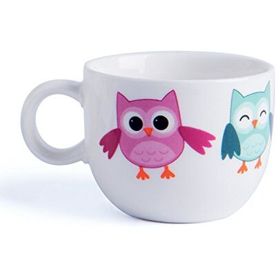 Excelsa Animals Koffiemok Uil, 70 ml, porselein, wit Excelsa Animals Koffiemok Uil, 70 ml, porselein, wit