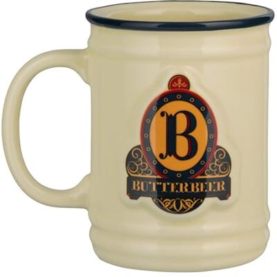 Paladone Harry Potter Butterbeer mok, officieel gelicentieerd Wizarding World Collectible, keramische mok van 350 ml voor koffie, thee en meer, cadeau geïnspireerd op drie bezemstokken voor fans van Paladone Harry Potter Butterbeer mok, officieel gelicentieerd Wizarding World Collectible, keramische mok van 350 ml voor koffie, thee en meer, cadeau geïnspireerd op drie bezemstokken voor fans van