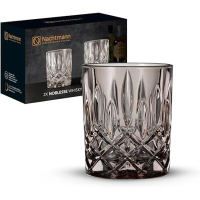 Nachtmann Noblesse Lot de 2 verres à whisky Taupe en verre Capacité env. Nachtmann Noblesse Lot de 2 verres à whisky Taupe en verre Capacité env.