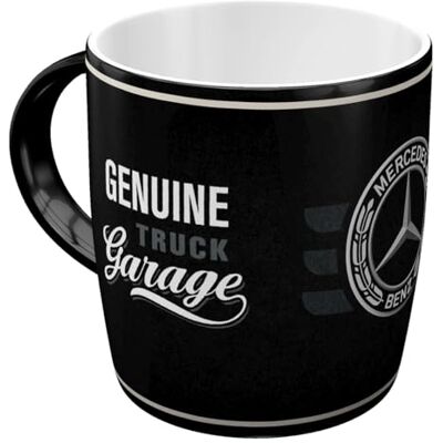 ART Retro koffiemok, 330 ml, Daimler Truck Garage Originele Daimler Truck Licensed Product (OLP), keramische mok, vintage design, cadeau-idee voor weggebruikers ART Retro koffiemok, 330 ml, Daimler Truck Garage Originele Daimler Truck Licensed Product (OLP), keramische mok, vintage design, cadeau-idee voor weggebruikers