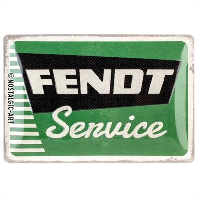 ART Retro metalen bord, 20 x 30 cm, Fendt, servies, cadeau-idee voor tractorfans, origineel gelicentieerd product (PLO), metaal, vintage design ART Retro metalen bord, 20 x 30 cm, Fendt, servies, cadeau-idee voor tractorfans, origineel gelicentieerd product (PLO), metaal, vintage design