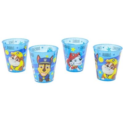 Stor Set van 4 Paw Patrol kinderbekers, 285 ml, herbruikbare BPA-vrije plastic bekers voor feestjes en dagelijks gebruik, valbestendig Stor Set van 4 Paw Patrol kinderbekers, 285 ml, herbruikbare BPA-vrije plastic bekers voor feestjes en dagelijks gebruik, valbestendig
