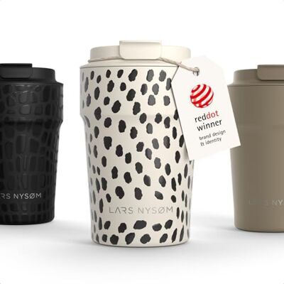 LARS NYSØM Thermosbeker voor koffie, 380 ml, reisbeker, thermosbeker voor Thermo Coffee Mug to go 4 uur warm en 8 uur koud thermobeker voor koffie op reis thermobeker van roestvrij staal LARS NYSØM Thermosbeker voor koffie, 380 ml, reisbeker, thermosbeker voor Thermo Coffee Mug to go 4 uur warm en 8 uur koud thermobeker voor koffie op reis thermobeker van roestvrij staal