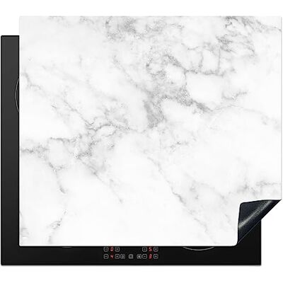 KitchenYeah © Plaatbescherming, inductie, 59 x 51 cm, decoratieve keuken, bescherming voor werkblad, koken, marmer, beschermd, marmer, wit, grijs, luxe, marmerlook, steen KitchenYeah © Plaatbescherming, inductie, 59 x 51 cm, decoratieve keuken, bescherming voor werkblad, koken, marmer, beschermd, marmer, wit, grijs, luxe, marmerlook, steen