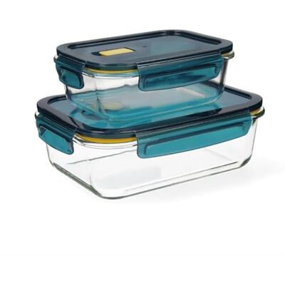 Quid Astral Set met 2 luchtdichte glazen, 64 cl – 152 cl, transparant Quid Astral Set met 2 luchtdichte glazen, 64 cl – 152 cl, transparant