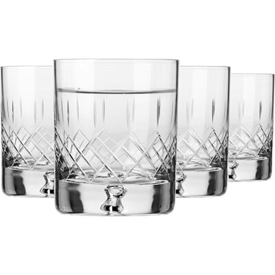 Krosno Whiskyglazen, bourbon en scotch glazen 250 ml, set van 4 Saga collectie kristalglas, geslepen handgemaakt ideaal als cadeau Krosno Whiskyglazen, bourbon en scotch glazen 250 ml, set van 4 Saga collectie kristalglas, geslepen handgemaakt ideaal als cadeau