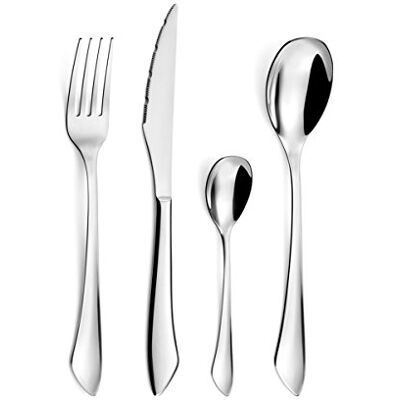 Amefa Instinct 645600AF01C40 tafelbestek voor 6 personen, roestvrij staal, Amefa Instinct 645600AF01C40 tafelbestek voor 6 personen, roestvrij staal,