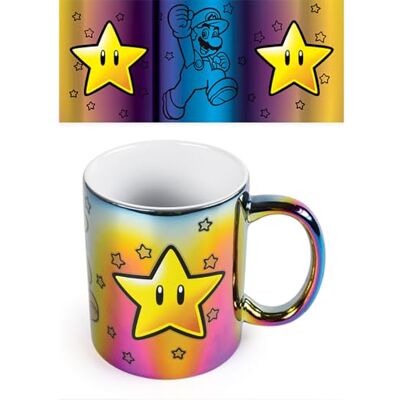 Pyramid Metalen mok 315 ml Super Mario (Star Power) Pyramid Metalen mok 315 ml Super Mario (Star Power)