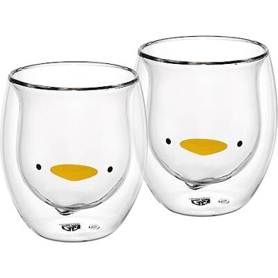 GRÄWE Set van 2 dubbelwandige thermoglazen, 285 ml, eendenmotief GRÄWE Set van 2 dubbelwandige thermoglazen, 285 ml, eendenmotief