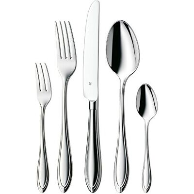 WMF 1189009000 Florenz bestekset van 60 roestvrij staal, zilverkleurig WMF 1189009000 Florenz bestekset van 60 roestvrij staal, zilverkleurig