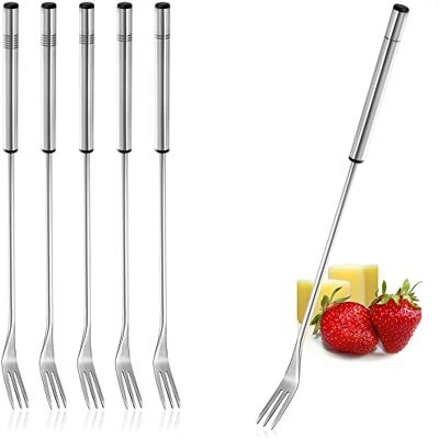 com-four ® 6 fonduevorken, roestvrij staal, 26 cm com-four ® 6 fonduevorken, roestvrij staal, 26 cm