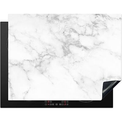 KitchenYeah © Plaatbescherming, inductie, 77 x 59 cm, decoratieve keukenbescherming, bescherming voor werkblad, koken, marmer, beschermd, marmer wit grijs luxe marmerlook steen KitchenYeah © Plaatbescherming, inductie, 77 x 59 cm, decoratieve keukenbescherming, bescherming voor werkblad, koken, marmer, beschermd, marmer wit grijs luxe marmerlook steen