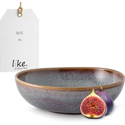 Villeroy & Boch like by Lave Beige Bol, mooi gevormde schaal voor muesli en salades van aardewerk, beige, 17 x 17 x 5,5 cm, vaatwasmachinebestendig Villeroy & Boch like by Lave Beige Bol, mooi gevormde schaal voor muesli en salades van aardewerk, beige, 17 x 17 x 5,5 cm, vaatwasmachinebestendig