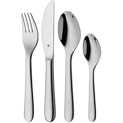 WMF 1286806040-RG kinderbestek 4-delig zonder gravure roestvrij staal WMF 1286806040-RG kinderbestek 4-delig zonder gravure roestvrij staal