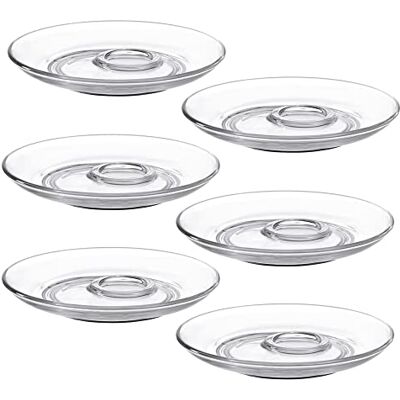 LEONARDO HOME Leonardo 014653 Onderzetters GM Senso van glas, transparant, 6 stuks LEONARDO HOME Leonardo 014653 Onderzetters GM Senso van glas, transparant, 6 stuks
