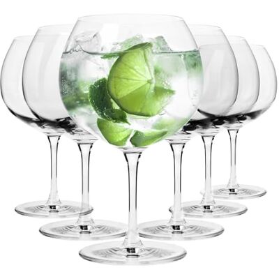 Krosno Gin & Tonic glazen, 6 stuks, 790 ml, Ballon, Divine Collection Krosno Gin & Tonic glazen, 6 stuks, 790 ml, Ballon, Divine Collection