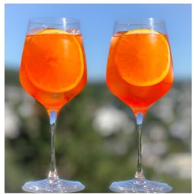 Topkapi Aperol Spritz Set van 6 professionele cocktailglazen voor aperol, Lillet, Hugo, Amalfi, cocktails, maat XL Topkapi Aperol Spritz Set van 6 professionele cocktailglazen voor aperol, Lillet, Hugo, Amalfi, cocktails, maat XL