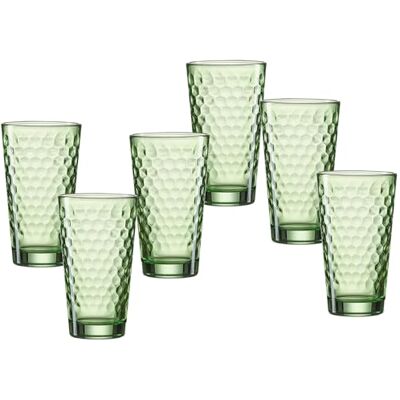 Ritzenhoff & Breker Favo Longdrinkglazen, groen, 6 stuks Ritzenhoff & Breker Favo Longdrinkglazen, groen, 6 stuks
