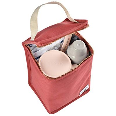 Béaba Thermische lunchtas voor baby's, voor transport, complete maaltijden, zacht materiaal, opvouwbaar, waterdichte stof, terracotta Béaba Thermische lunchtas voor baby's, voor transport, complete maaltijden, zacht materiaal, opvouwbaar, waterdichte stof, terracotta