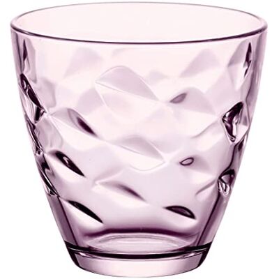 Bormioli Rocco 1662015 Flora water van glas, roze, 26 cl, 6 stuks Bormioli Rocco 1662015 Flora water van glas, roze, 26 cl, 6 stuks