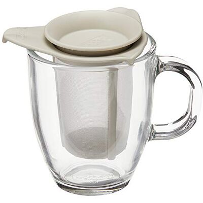 Bodum K11239-913 Yo-Yo Set individuele theezeef van gehard glas Nylon filter 35 cl Wit Bodum K11239-913 Yo-Yo Set individuele theezeef van gehard glas Nylon filter 35 cl Wit