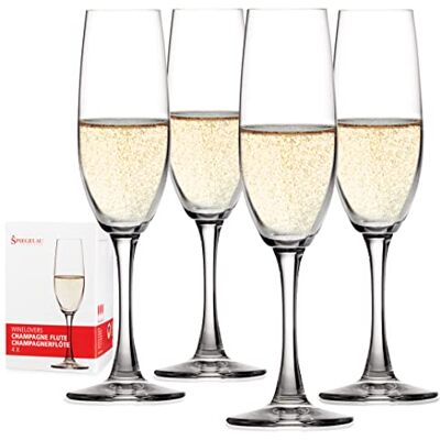 Spiegelau & Nachtmann, Winelover 4090187 champagneglazen van kristal, 190 ml, 4 stuks Spiegelau & Nachtmann, Winelover 4090187 champagneglazen van kristal, 190 ml, 4 stuks