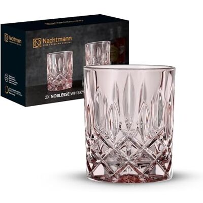 Nachtmann Noblesse whiskyglazen, set van 2, roze glas, ca. Nachtmann Noblesse whiskyglazen, set van 2, roze glas, ca.