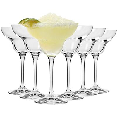 Krosno Margarita glazen, 6 stuks, 270 ml, collectie Mixology Daiquiri-cocktailglazen, drinken, sorbets, loodvrij kristal, vaatwasmachinebestendig, elegant glaswerk, cadeau-idee Krosno Margarita glazen, 6 stuks, 270 ml, collectie Mixology Daiquiri-cocktailglazen, drinken, sorbets, loodvrij kristal, vaatwasmachinebestendig, elegant glaswerk, cadeau-idee