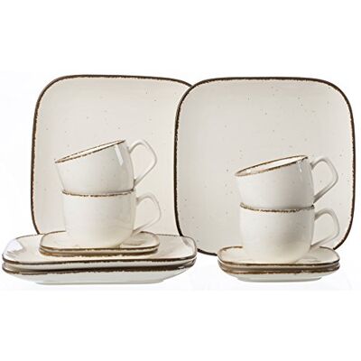 Ritzenhoff & Breker koffieservies Casa 12-delig, 33 x 33 x 18 cm, crèmekleurig Ritzenhoff & Breker koffieservies Casa 12-delig, 33 x 33 x 18 cm, crèmekleurig