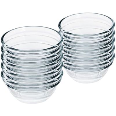 GRÄWE 10 x kleine glazen kommen, diameter 6 cm, 40 ml, voor jam, mini-sauskom GRÄWE 10 x kleine glazen kommen, diameter 6 cm, 40 ml, voor jam, mini-sauskom