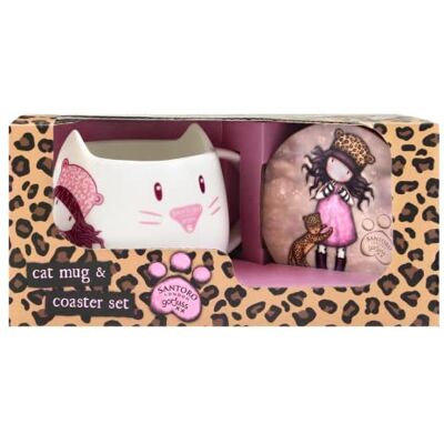 safta GORJUSS™ PurRRFECT Love Mok & Onderzetters Set safta GORJUSS™ PurRRFECT Love Mok & Onderzetters Set